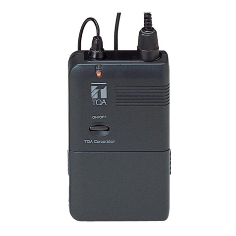 Toa WM-3310 User manual
