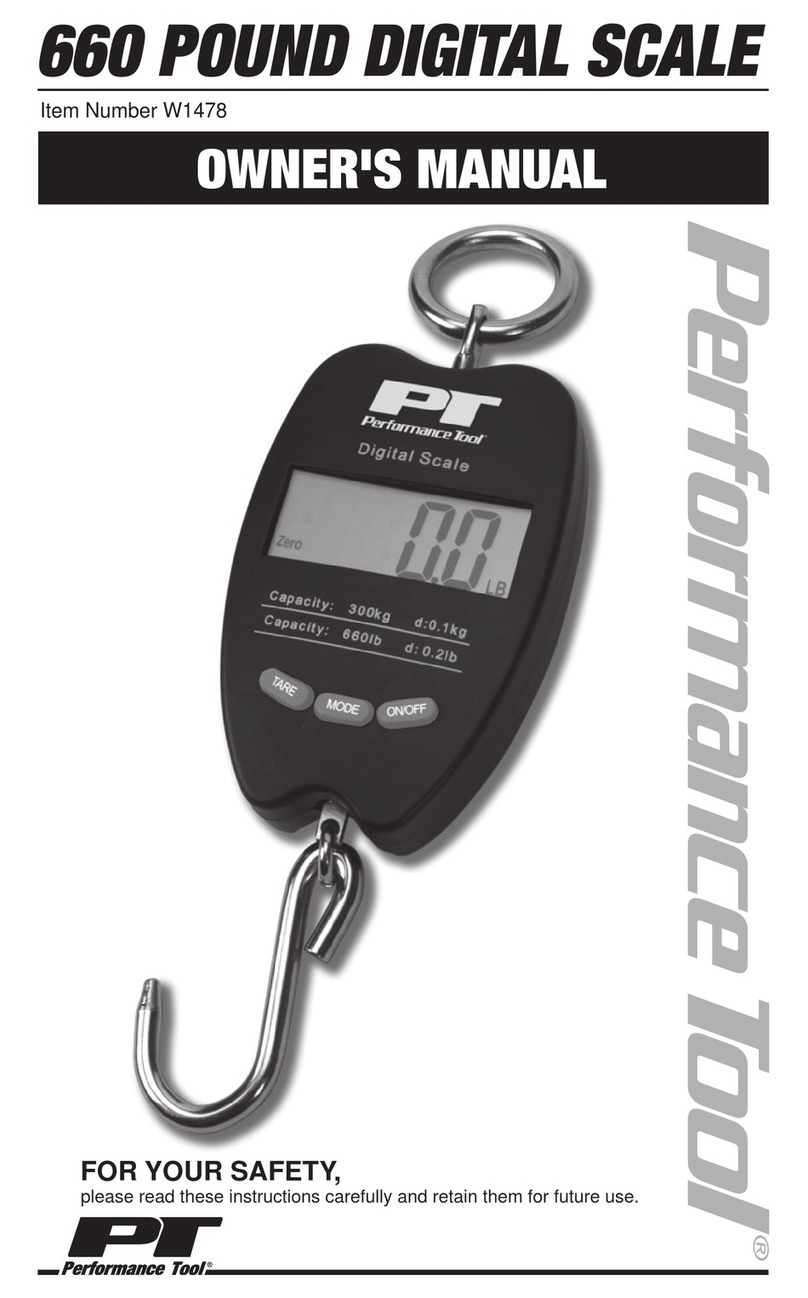 Performance Tool W1478 owner's manual