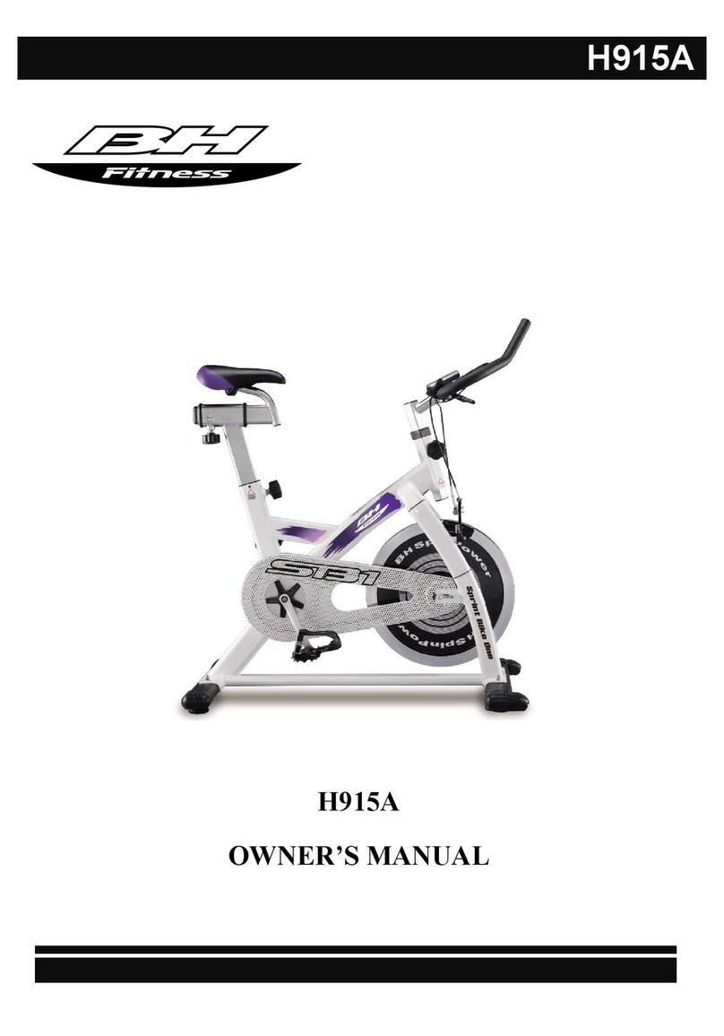BH FITNESS H915A owner's manual