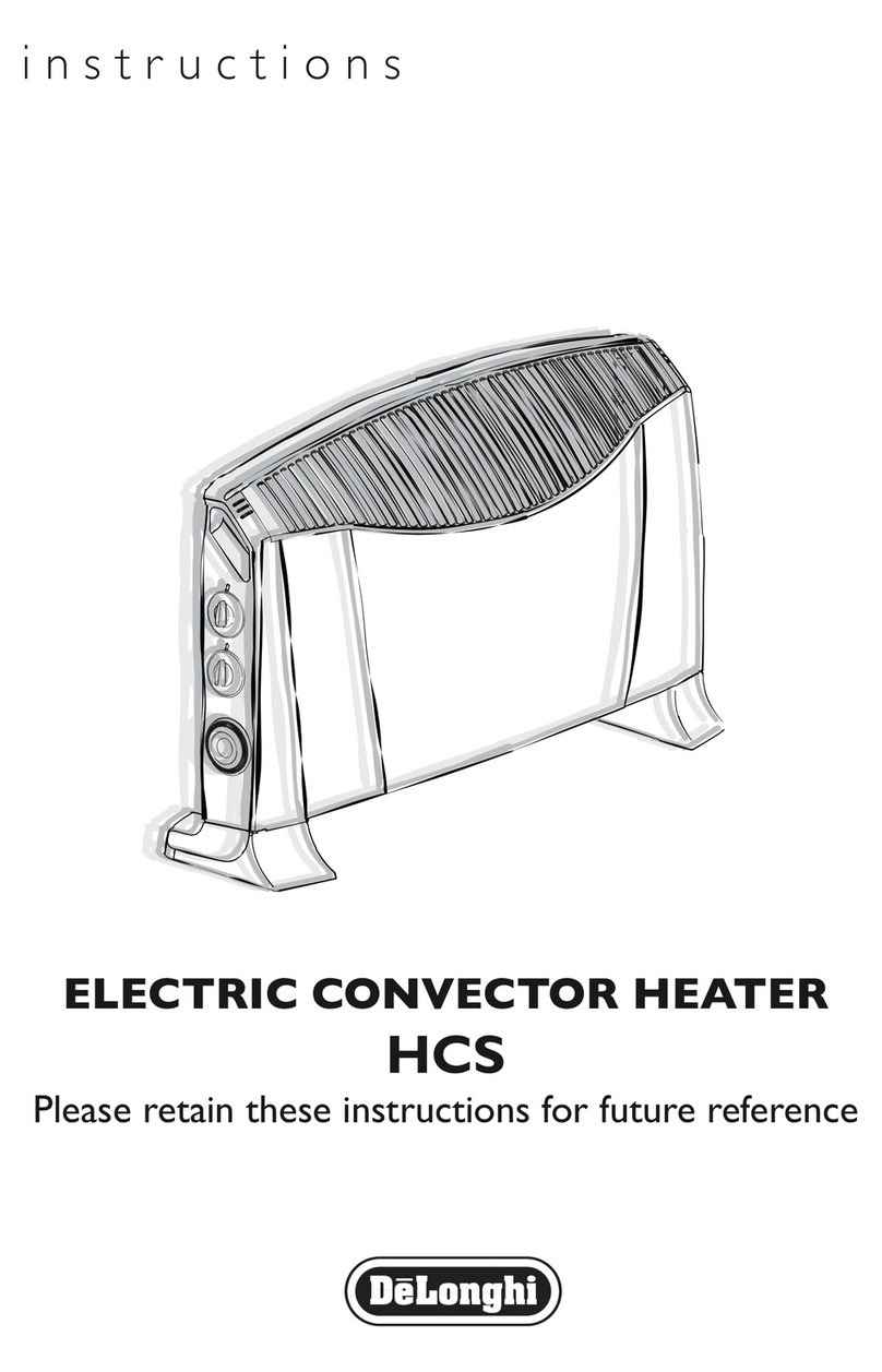 DeLonghi HCS User manual DeLonghi HCS User manual