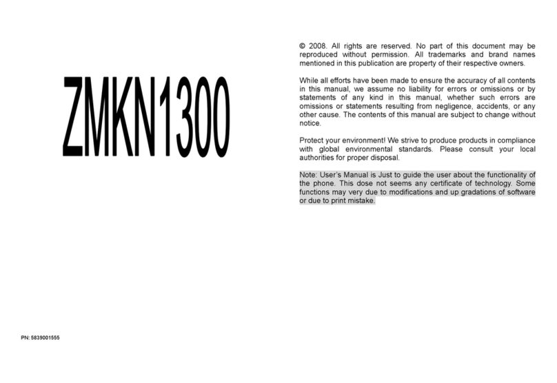 Zonda ZMKN1300 User manual