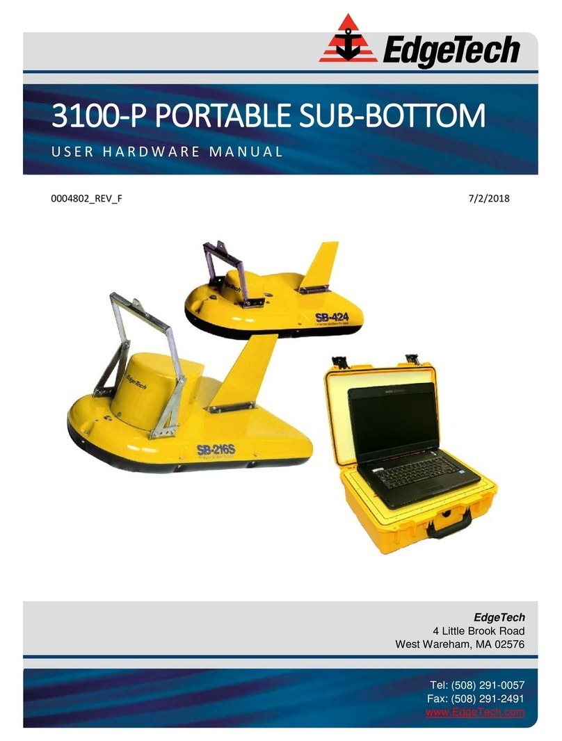 Edgetech Model 3100P Sub-bottom Sonar System Hardware manual