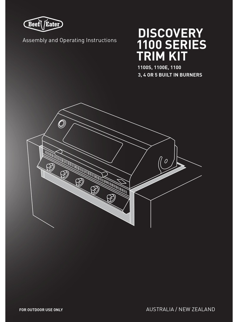 Beef Eater Discovery 1100 Series Assembly and operating instructions