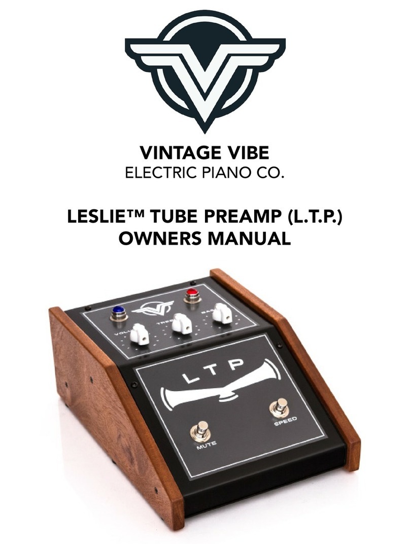 Vintage Vibe LESLIE L.T.P. owner's manual