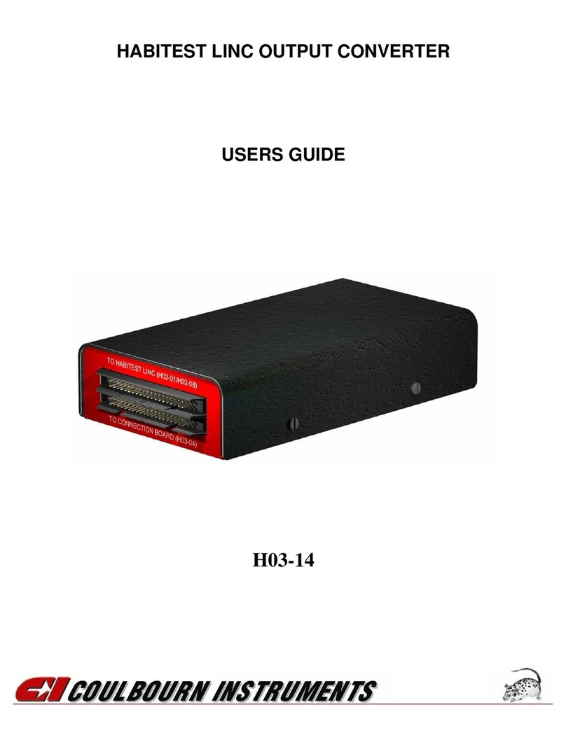 Coulbourn H03-14 user guide