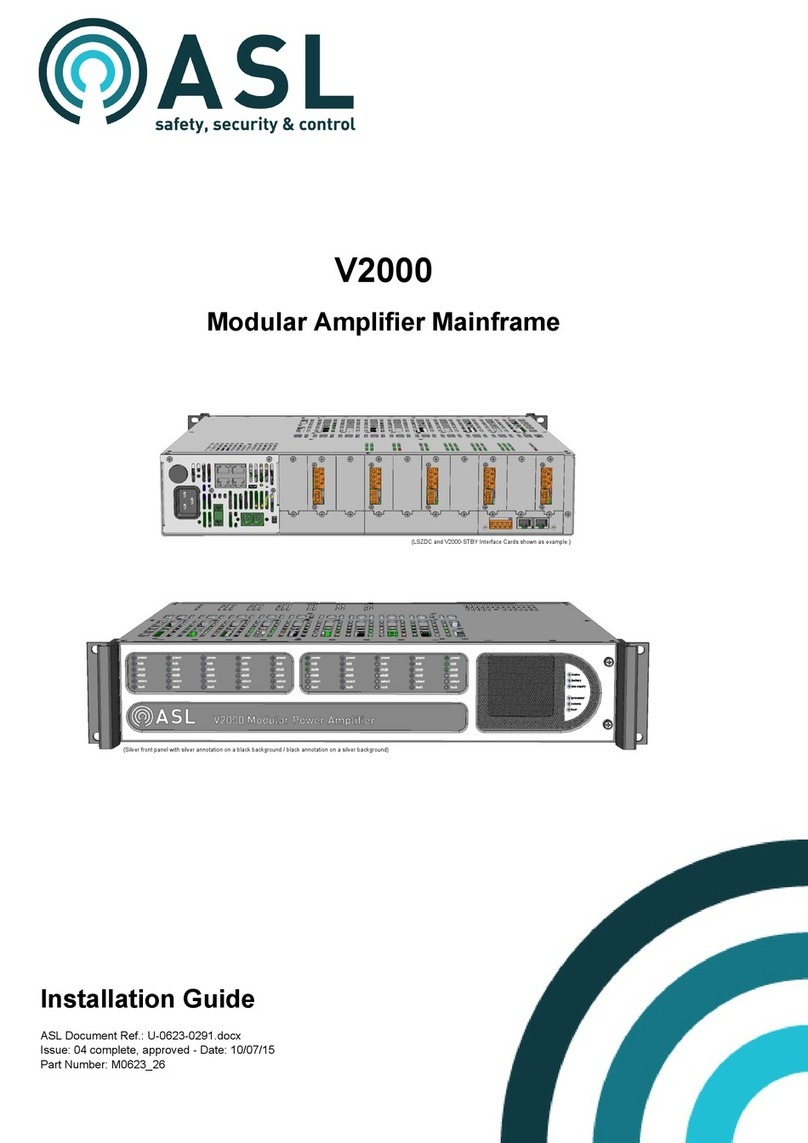 ASL INTERCOM V2000 installation guide