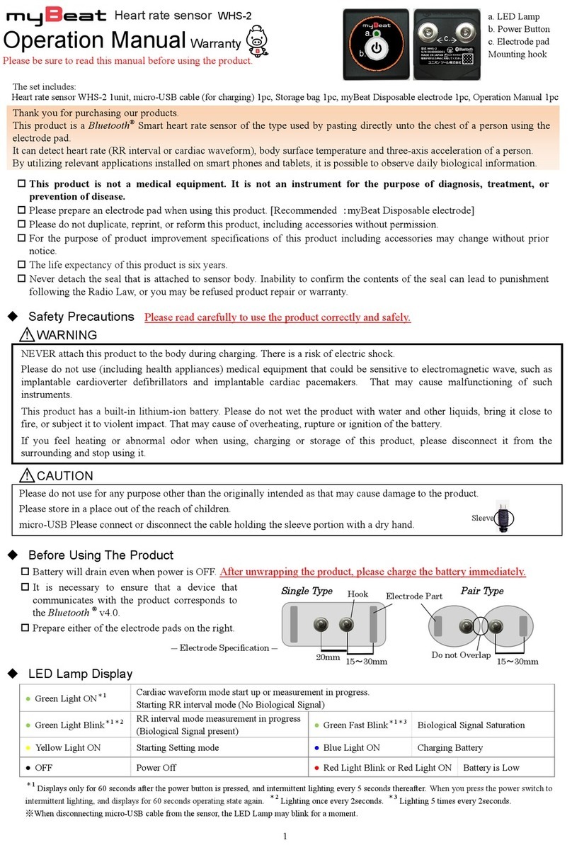 myBeat WHS-2 Operation manual