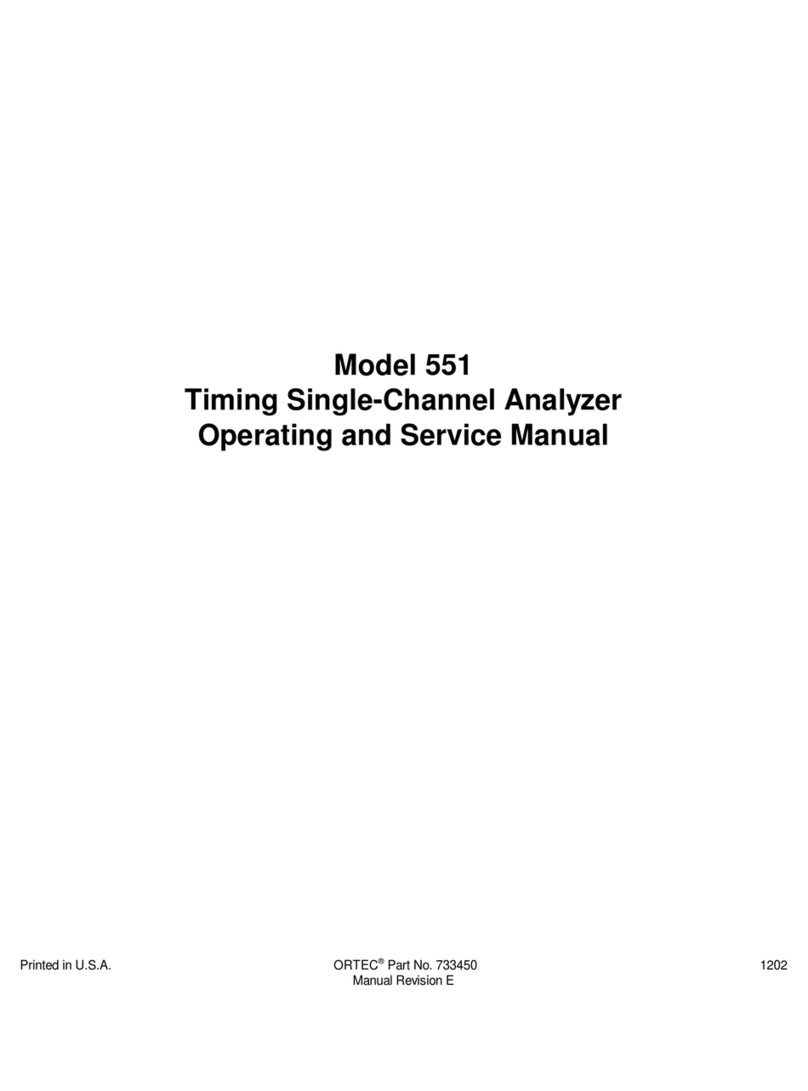 ORTEC 551 Service manual