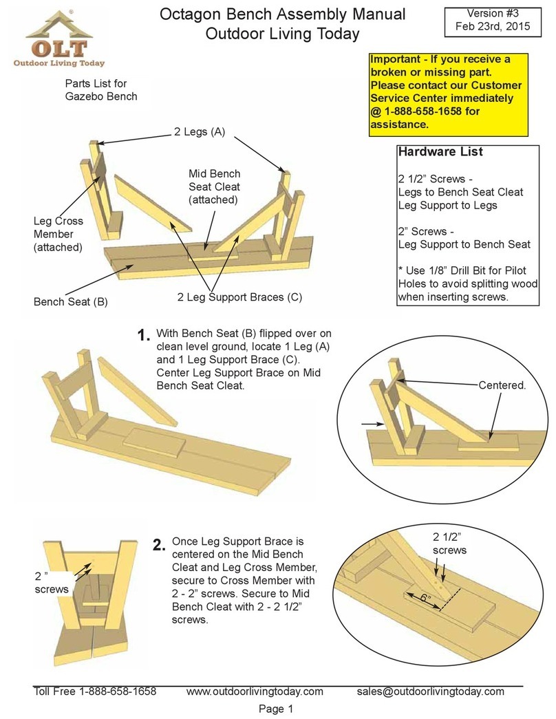 OLT Octagon Bench User manual