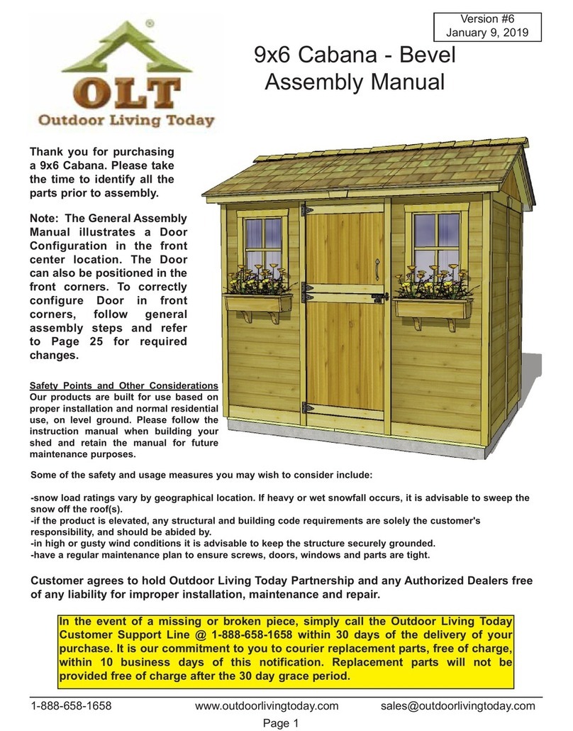 OLT 9x6 Cabana-Bevel User manual