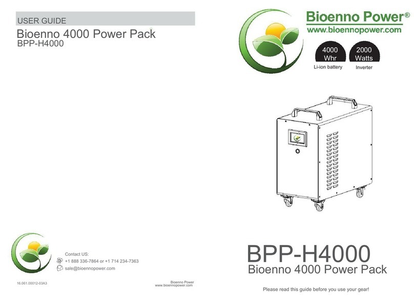 Bioenno Power 4000 User manual