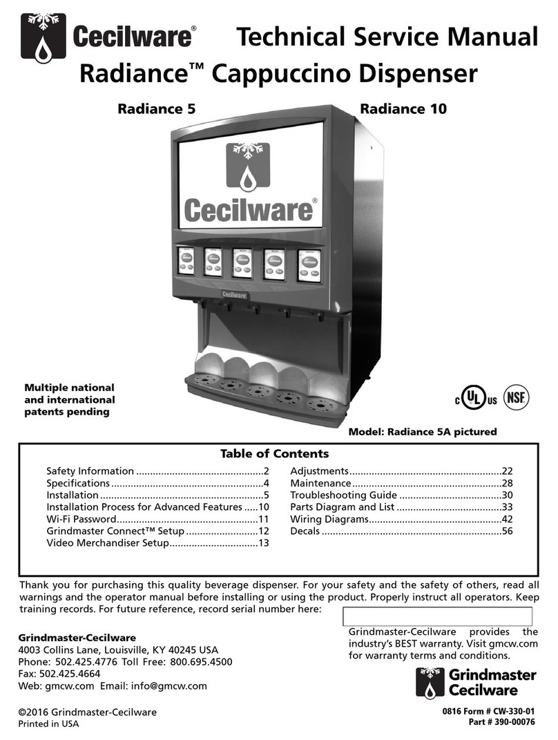 Cecilware Radiance 5 Operating manual