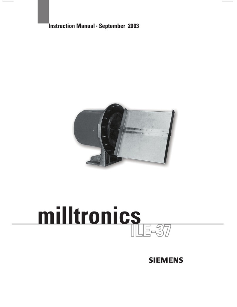 Siemens milltronics ILE-37 User manual