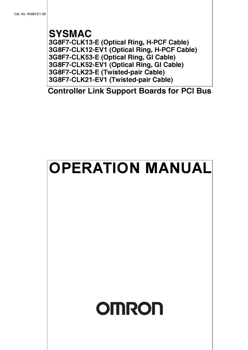 Omron SYSMAC 3G8F7-CLK13-E User manual