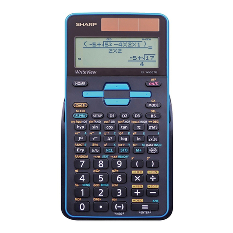Sharp EL-W535TG User manual