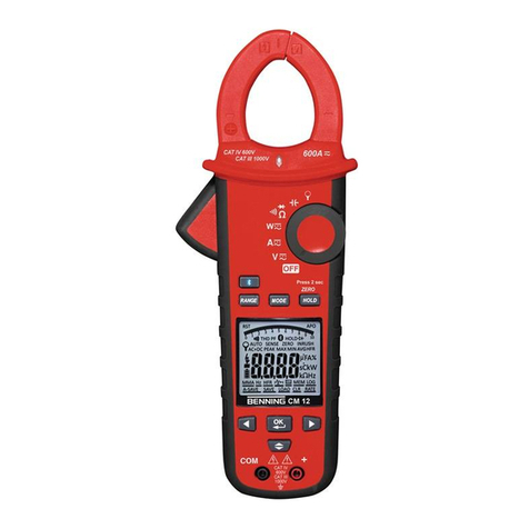 Benning CM 12 operating manual