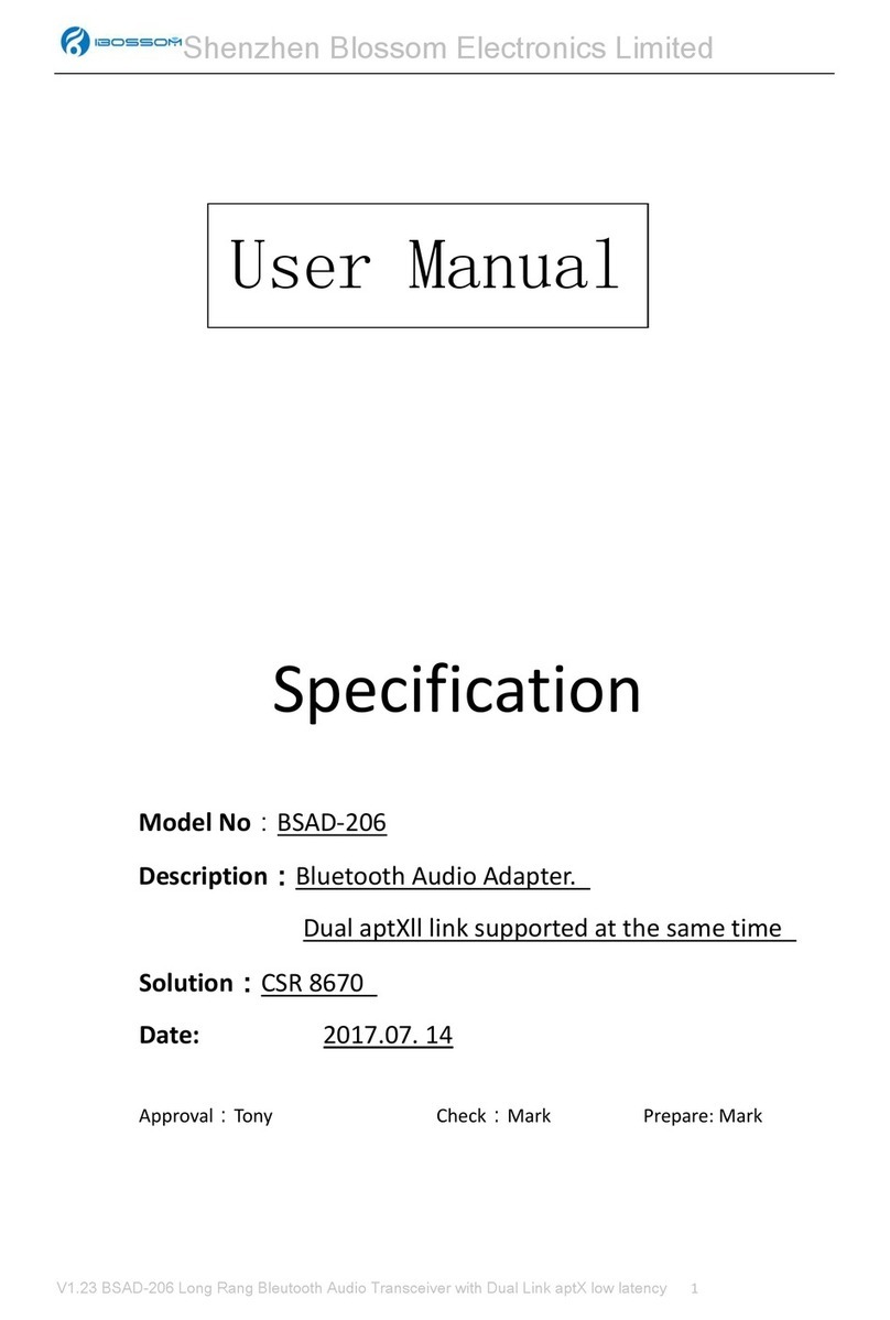 Blossom BSAD-20 user manual