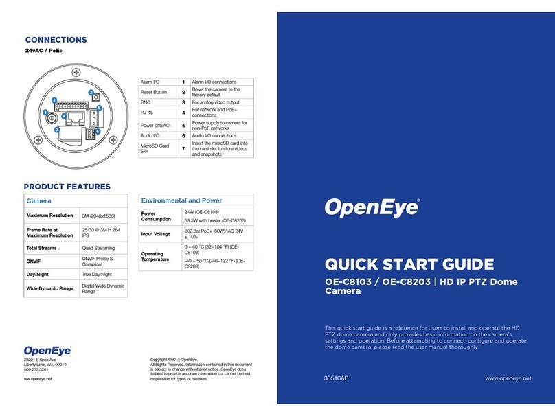 OpenEye OE-C8103 User manual