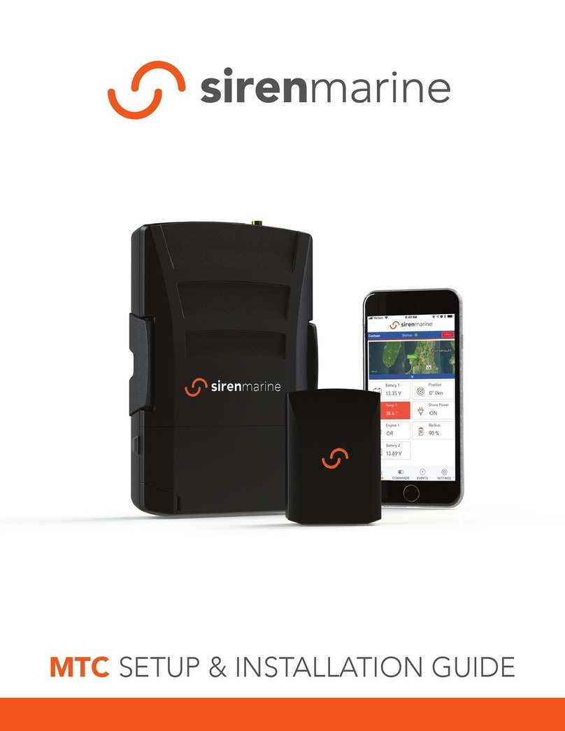 Siren Marine MTC SETUP & INSTALLATION GUIDE