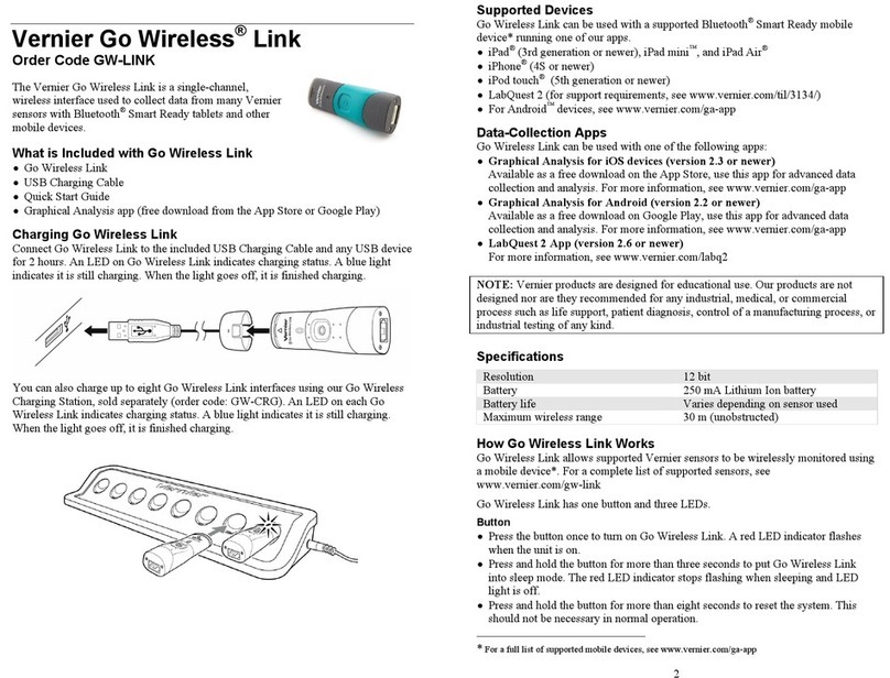 Vernier Go Wireless manual