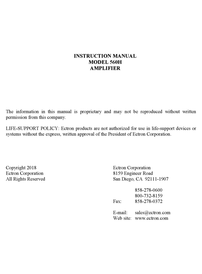 Ectron 560H instruction manual