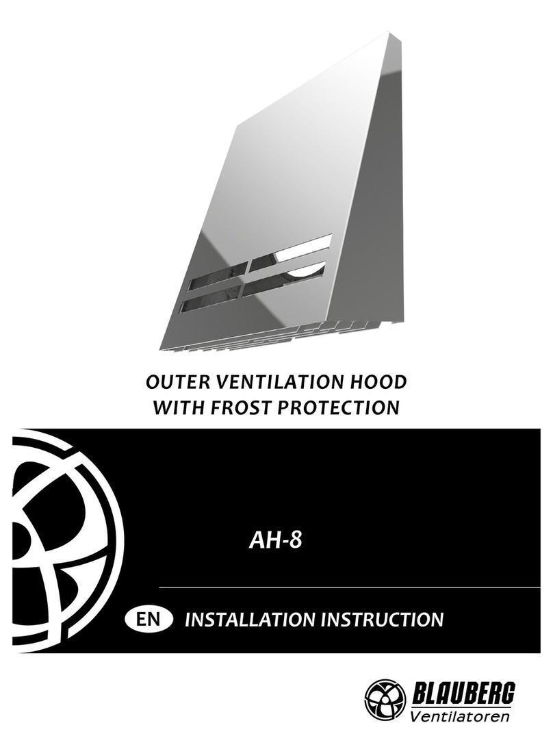 BLAUBERG Ventilatoren AH-8 Installation instruction