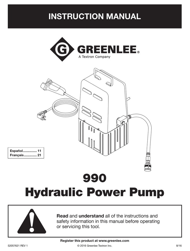 Greenlee 990 instruction manual