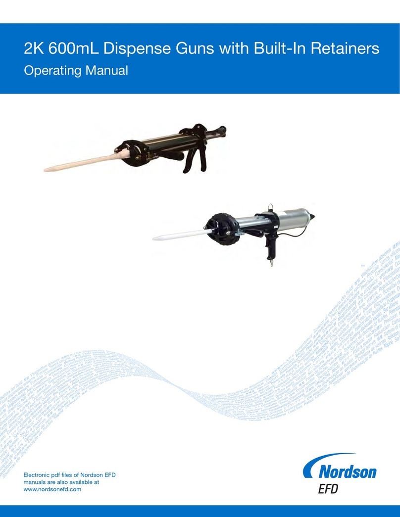 Nordson EFD 2K Pneumatic Dispense Gun operating manual