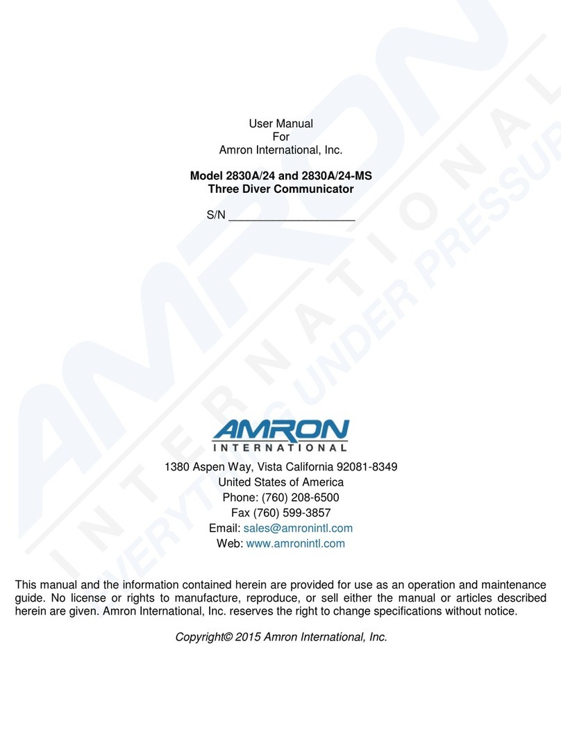Amron AMCOM III series User manual Amron AMCOM III series User manual