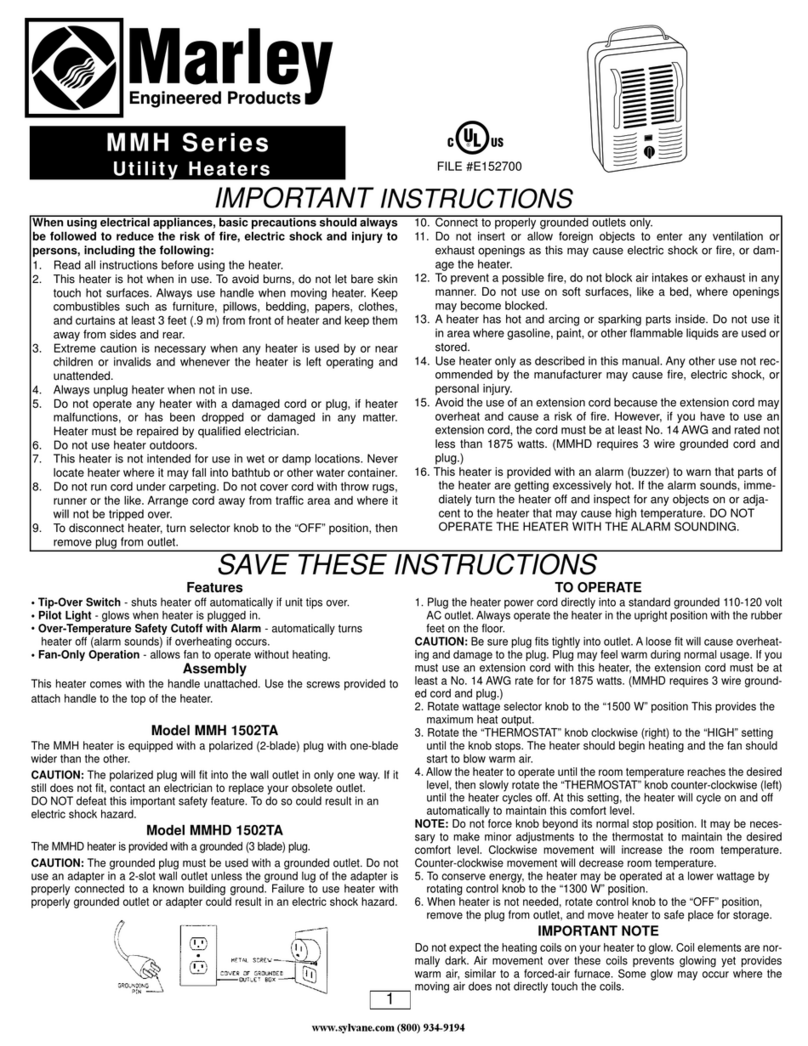 Marley MMH Series User manual