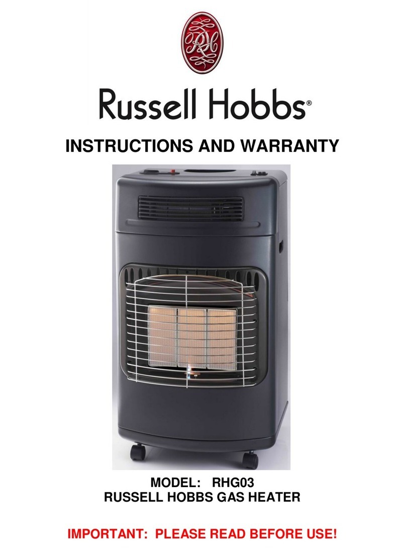 Russell Hobbs RHG03 Instructions and warranty