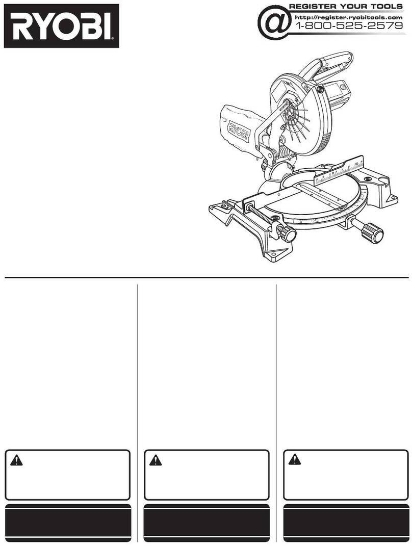 Ryobi TS1345L Operator's manual