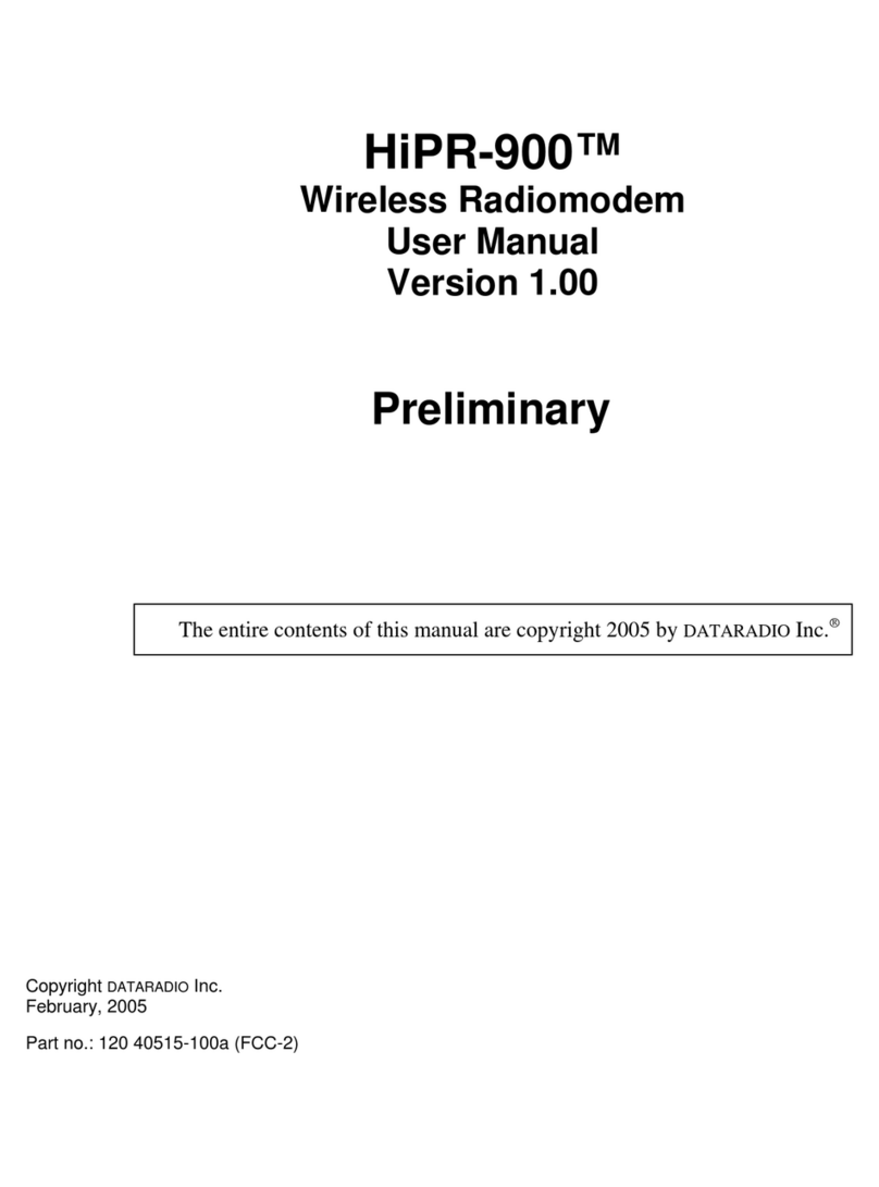 Dataradio HiPR-900 User manual