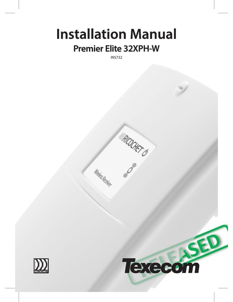 Texecom Premier Elite 32XPH-W installation manual