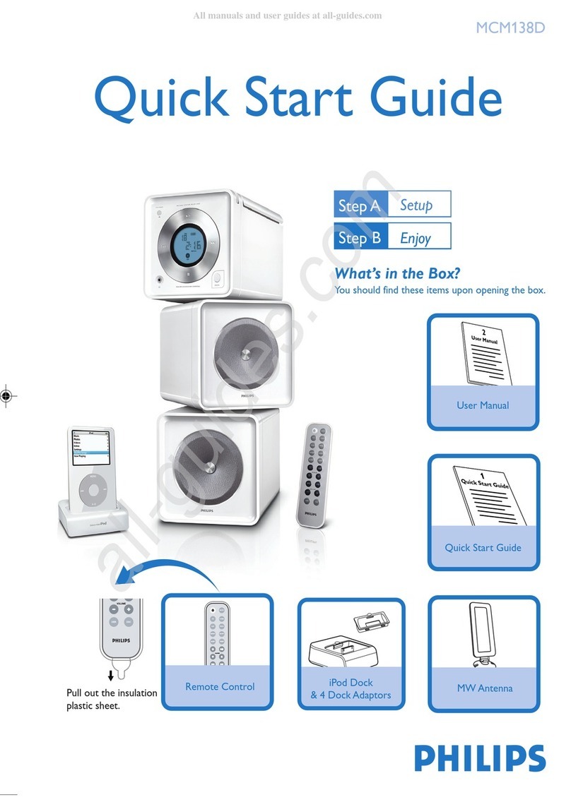 Philips MCM138D User manual