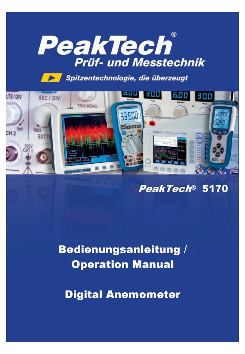 PeakTech 5170 User manual PeakTech 5170 User manual