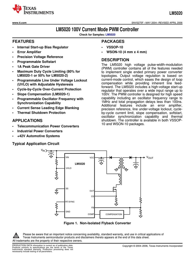 Texas Instruments LM5020 manual