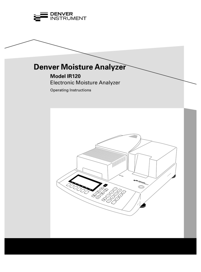 Denver Instrument IR120 operating instructions