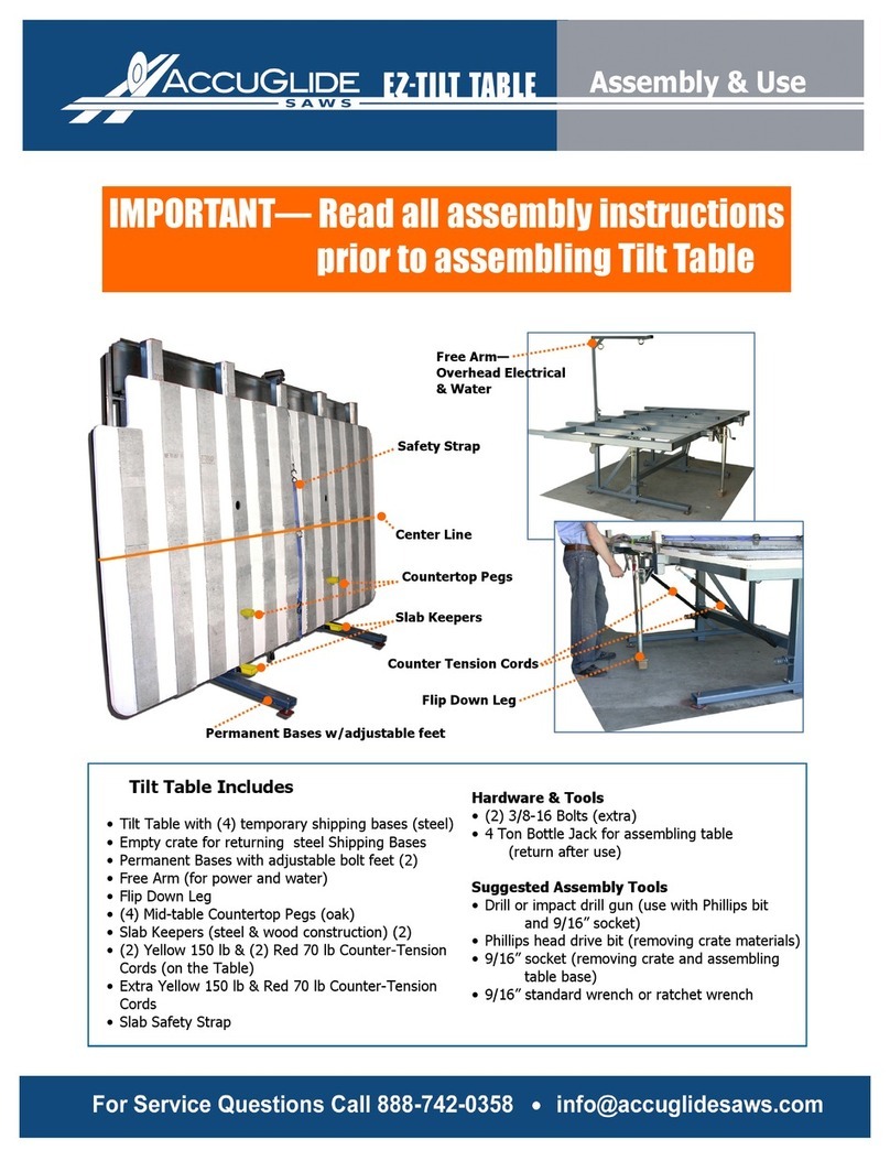 Accuglide Ez-tilt Assembly instructions Accuglide Ez-tilt Assembly instructions