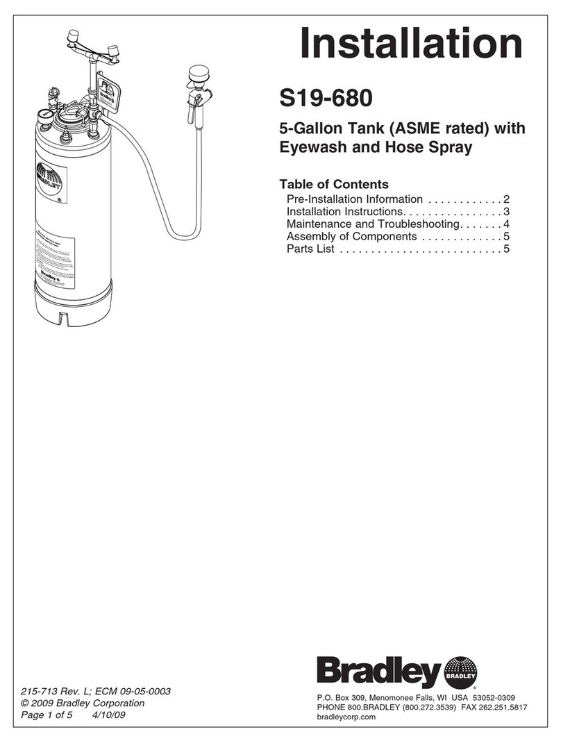 Bradley S19-680 installation instructions