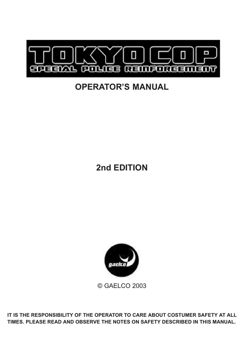 GAELCO TOKYOCOP Operator's manual