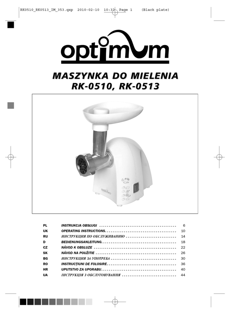 Optimum RK-0510 operating instructions