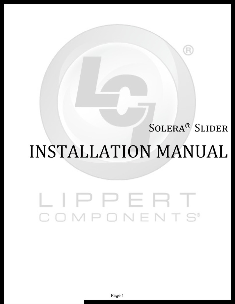 Lippert Solera Slider User manual