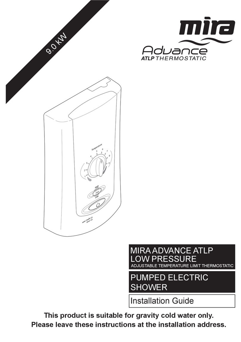 Mira Advance Low Pressure Standard installation guide