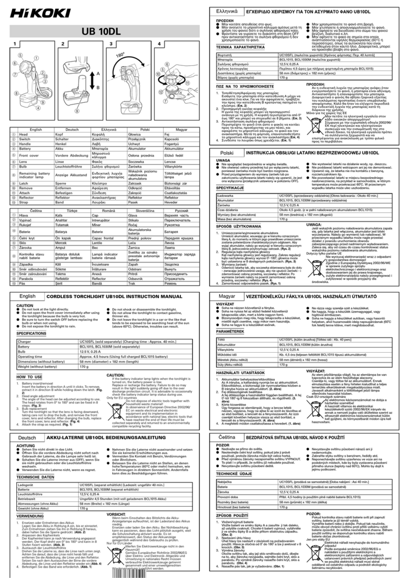 HIKOKI UB 10DL User manual