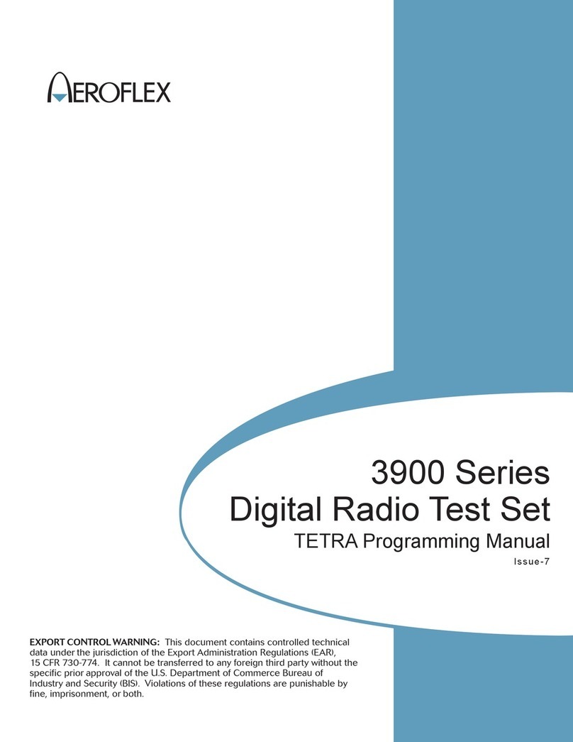 Aeroflex 3900 Series User programming manual