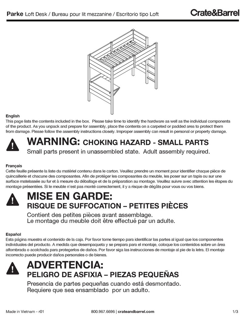 Crate&Barrel Parke manual