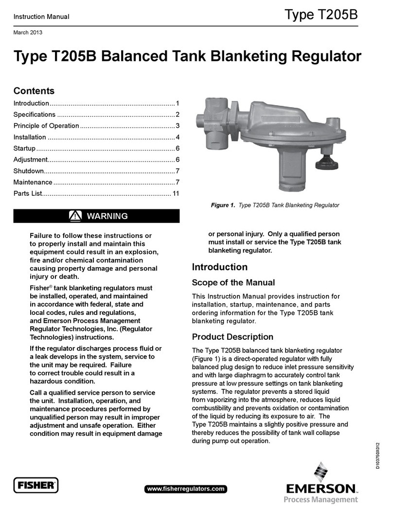 Emerson FISHER T205B User manual