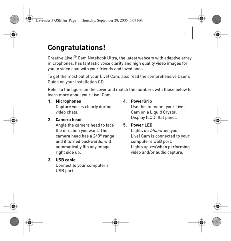 Creative Live! Cam Notebook Ultra user guide