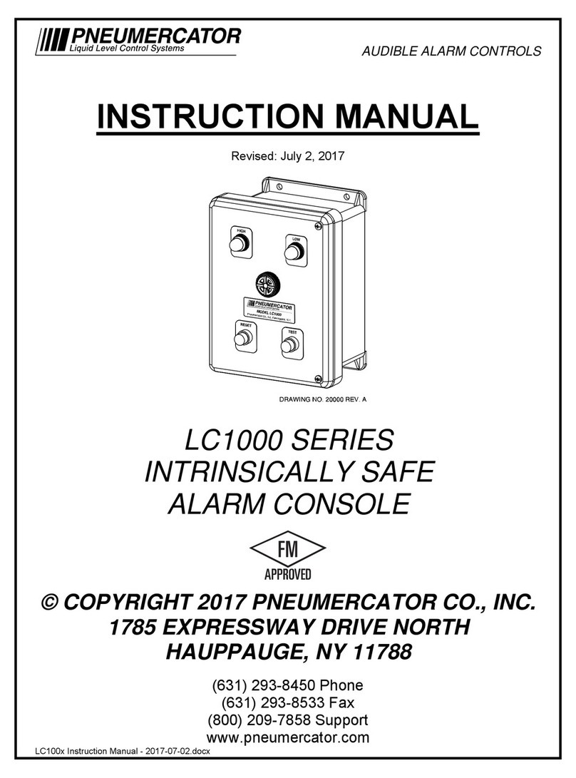 Pneumercator LC1000 SERIES instruction manual